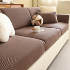 Striped Corduroy Modular Sofa Cover