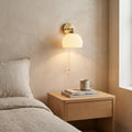 Striped Glass Brass Wall Light