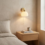 Striped Glass Brass Wall Light