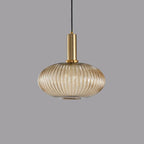 Striped Glass Lantern Pendant