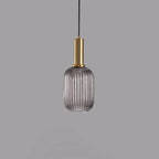 Striped Glass Lantern Pendant