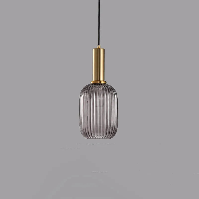 Striped Glass Lantern Pendant