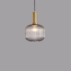Striped Glass Lantern Pendant