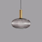 Striped Glass Lantern Pendant