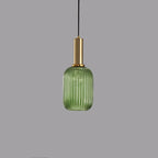Striped Glass Lantern Pendant