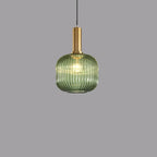Striped Glass Lantern Pendant