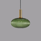 Striped Glass Lantern Pendant