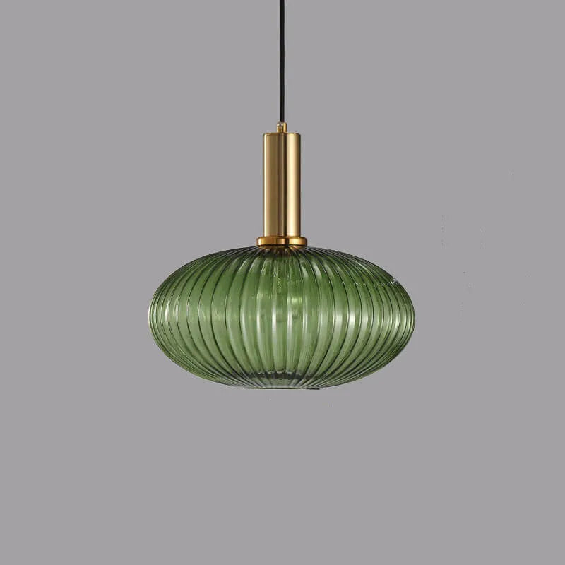 Striped Glass Lantern Pendant