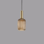 Striped Glass Lantern Pendant