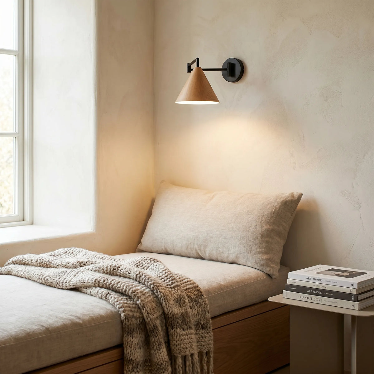 Swing Arm Cone Wall Light