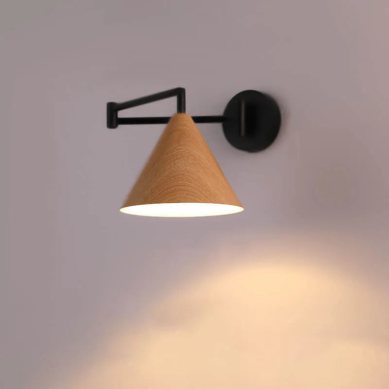 Swing Arm Cone Wall Light