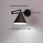 Swing Arm Cone Wall Light
