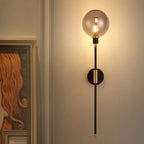 Tall Glass Shade Wall Light