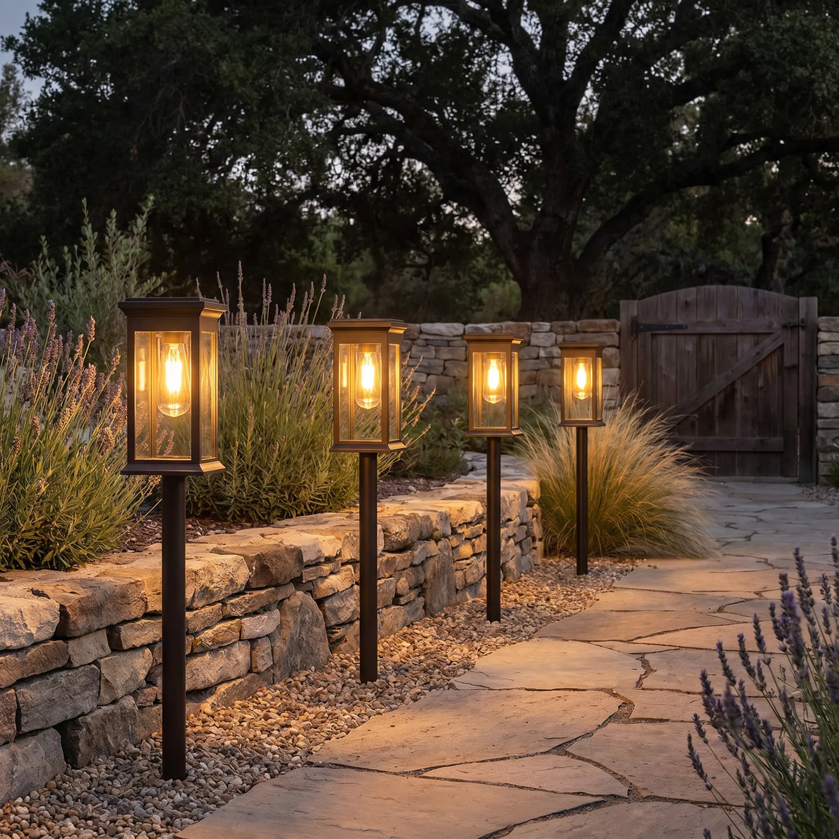 Tall Solar Garden Lights