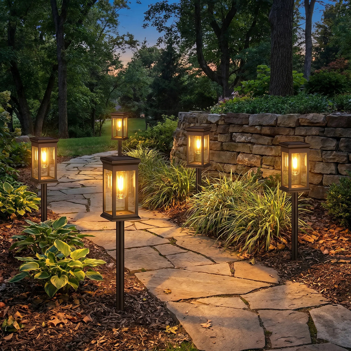 Tall Solar Garden Lights