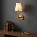 Tapered Linen Shade Wall Light