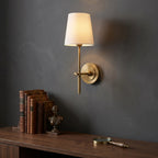Tapered Linen Shade Wall Light