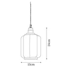 Tapered White Glass Pendant Lamp