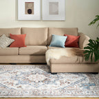 Teal Persian Style Runner Rug