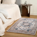 Teal Persian Style Runner Rug