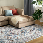 Teal Persian Style Runner Rug