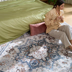 Teal Persian Style Runner Rug