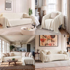 Teddy Fleece Plush Sofa Cover