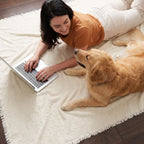 Teddy Fleece Plush Sofa Cover