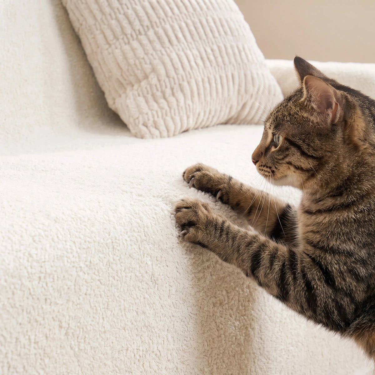 Teddy Fleece Plush Sofa Cover