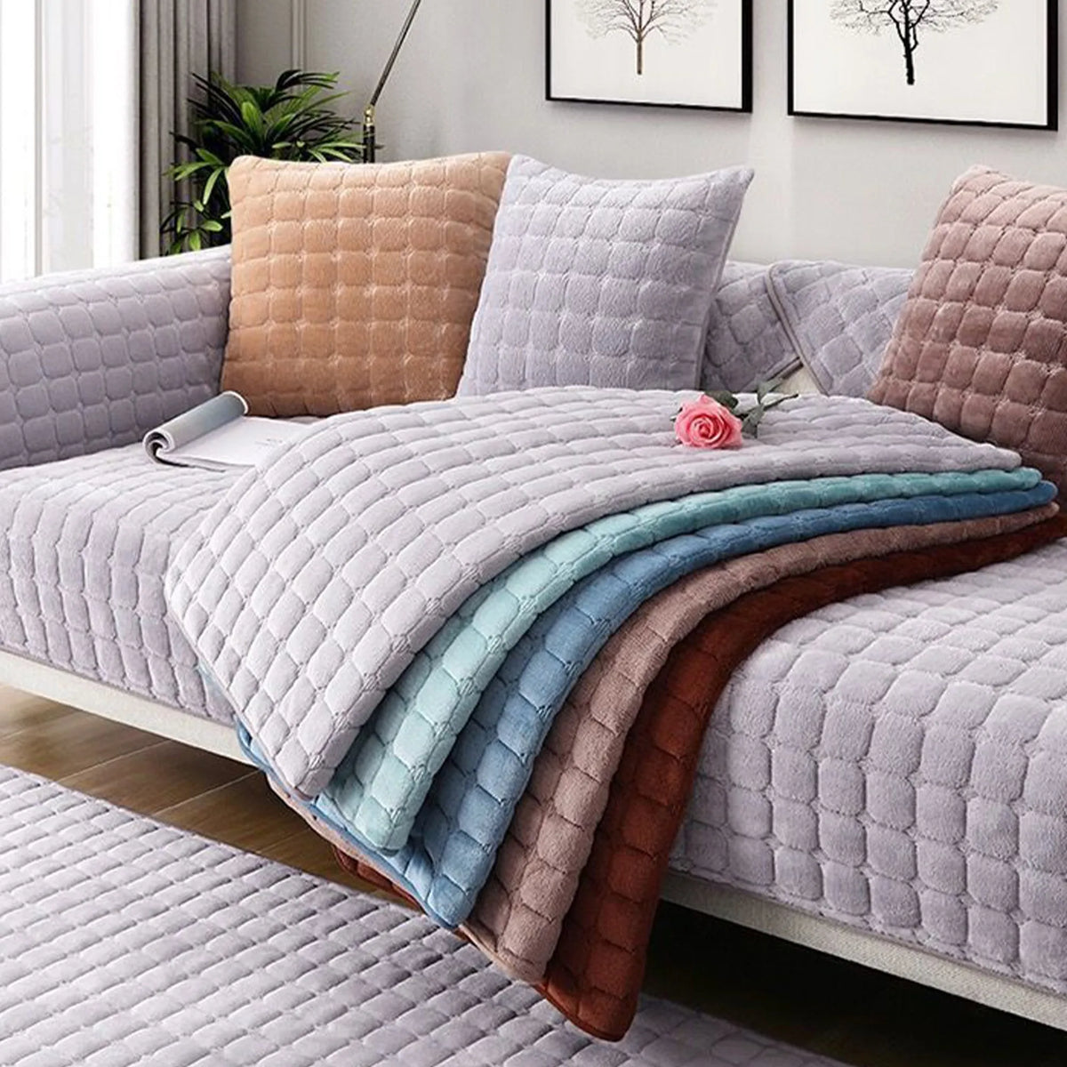 Thick Plush Anti-Slip Seat Cover