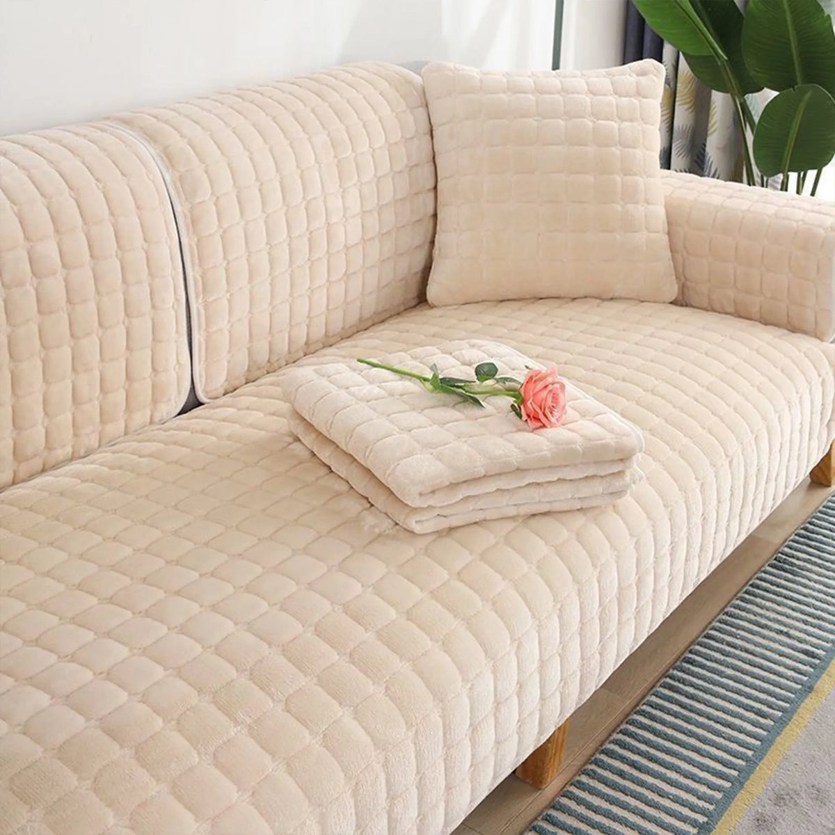 Thick Plush Anti-Slip Seat Cover