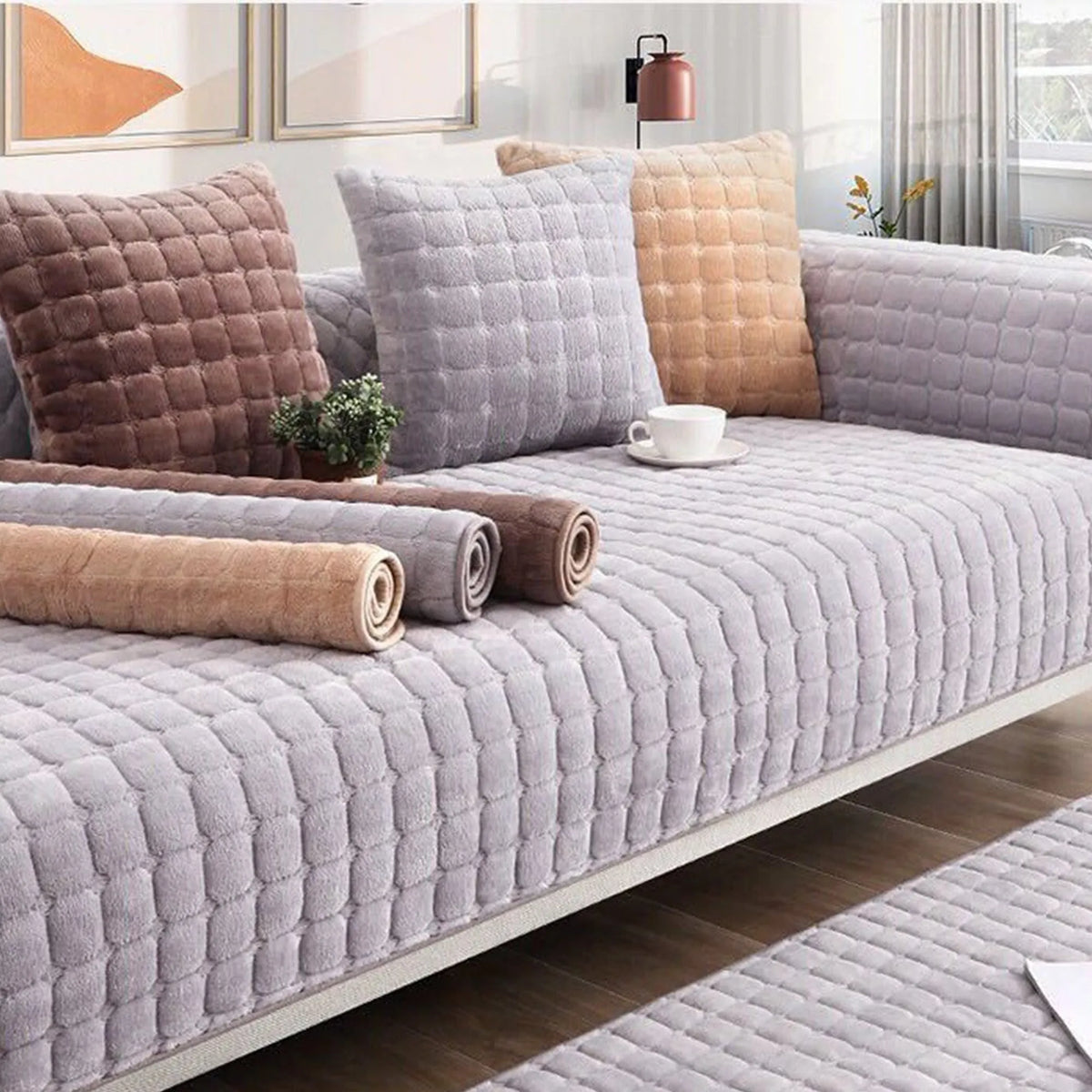 Thick Plush Anti-Slip Seat Cover