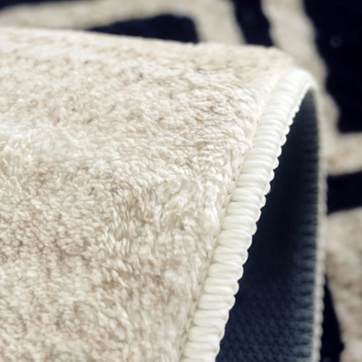 Traditional Black Cream Area Rug