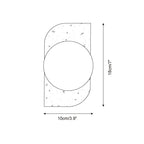 Travertine Column Wall Light