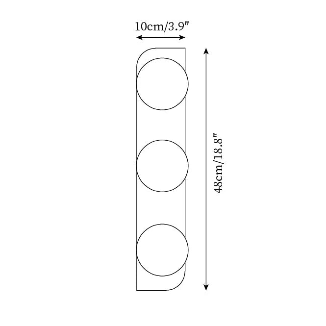 Travertine Column Wall Light