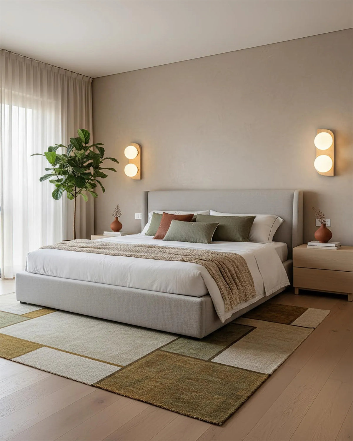 Travertine Column Wall Light