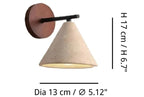 Travertine Cone Wall Light