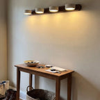 Travertine Disc Multi Light Wall Bar