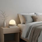 Travertine Egg Cordless Lamp