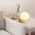 Travertine Egg Cordless Lamp