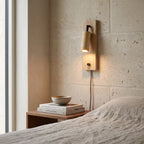 Travertine Rotating Reading Wall Light