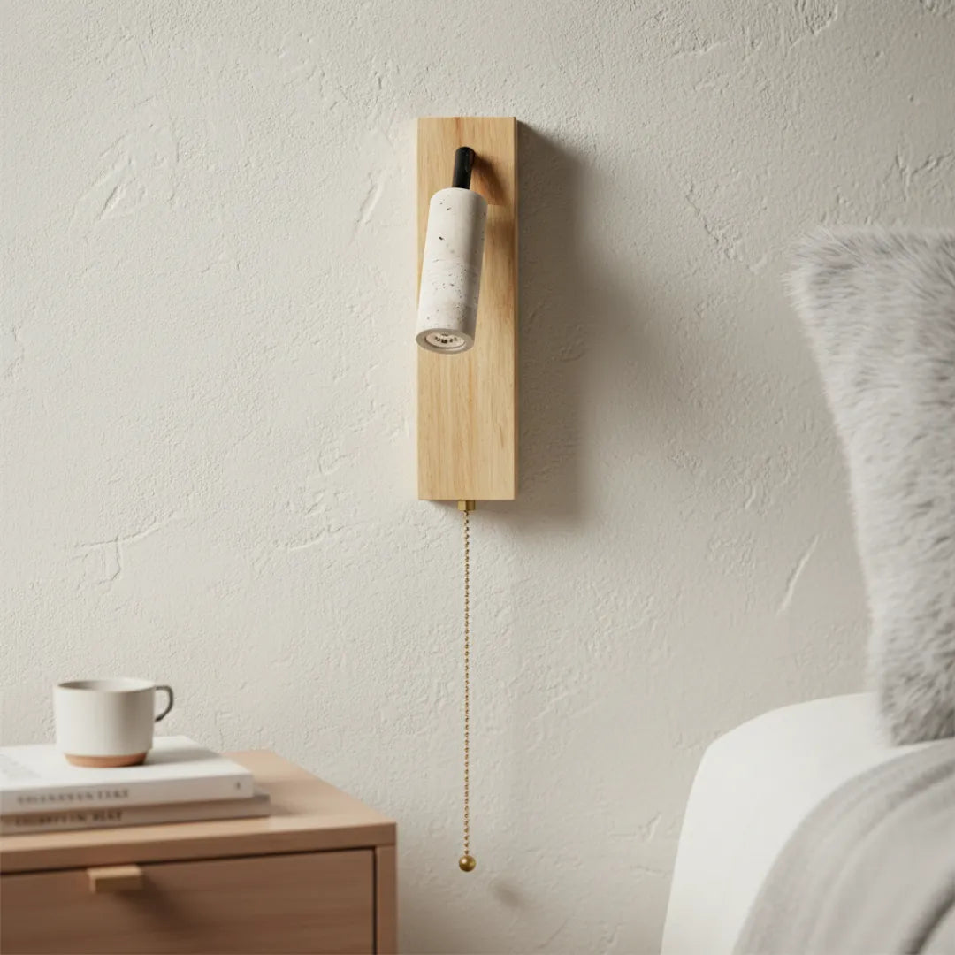 Travertine Rotating Reading Wall Light