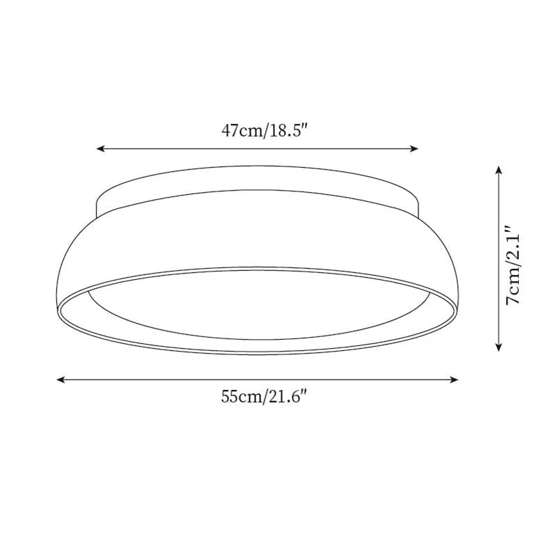 Travertine Stone LED Ceiling Light