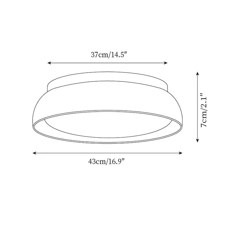 Travertine Stone LED Ceiling Light