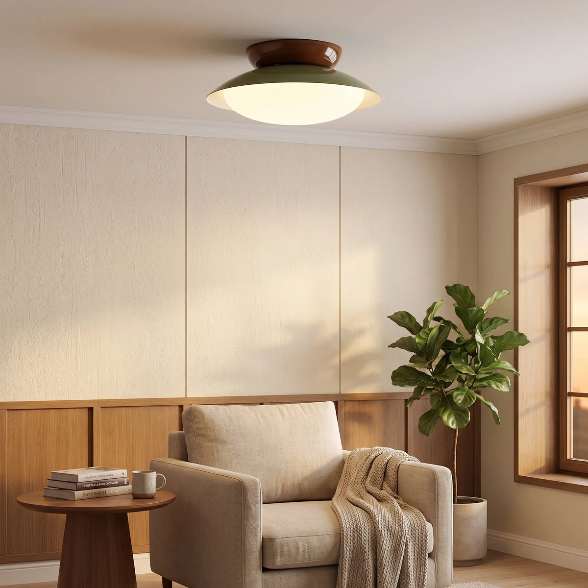 Two-Tone Dome LED Ceiling Light