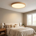 Ultra-Slim Solid Wood Ceiling Light