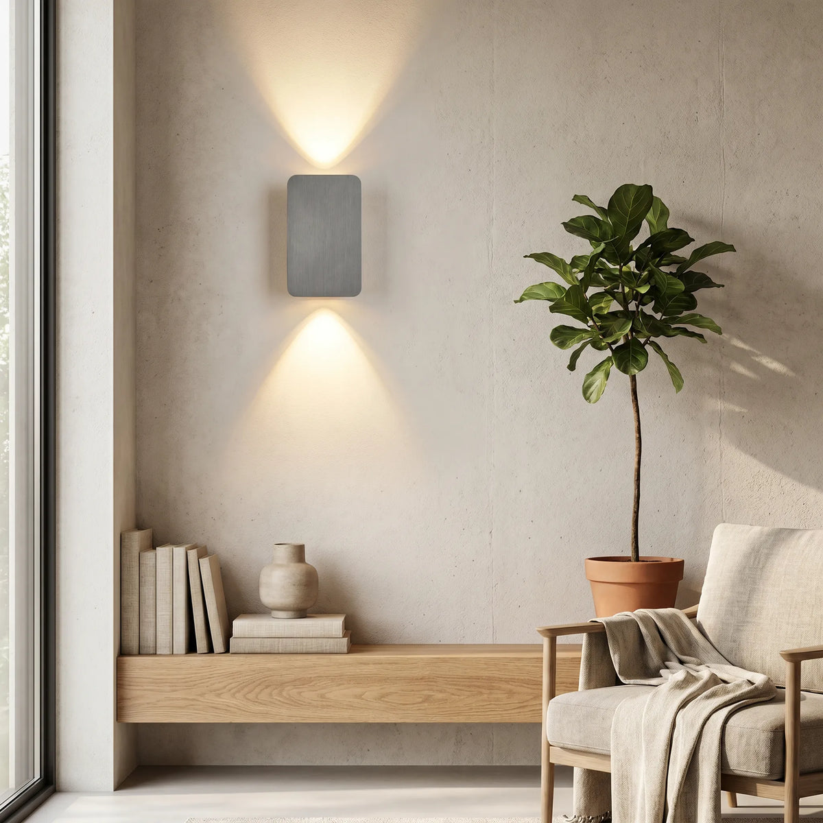 Up Down Flat Panel Wall Light