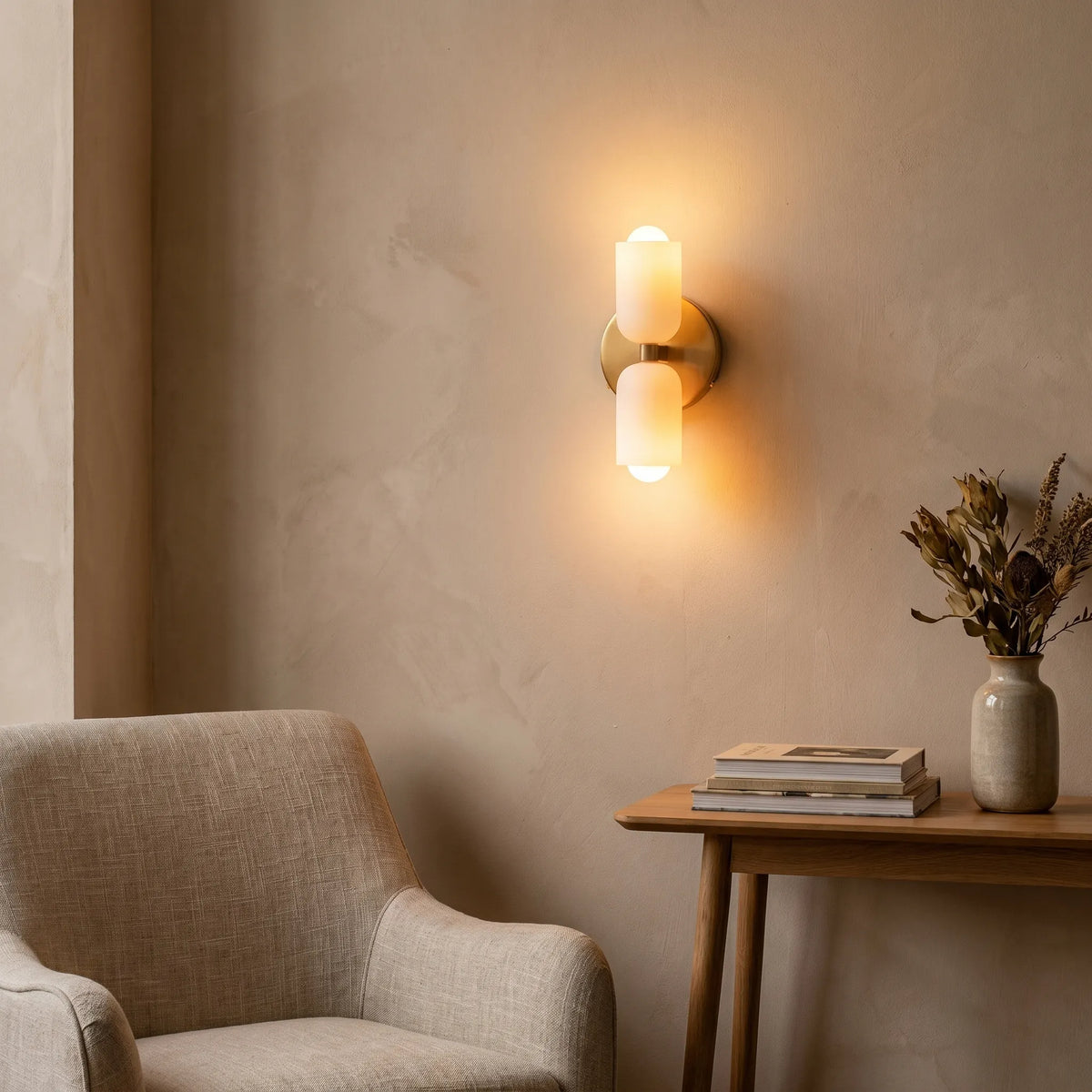 Up Down Glass Wall Light