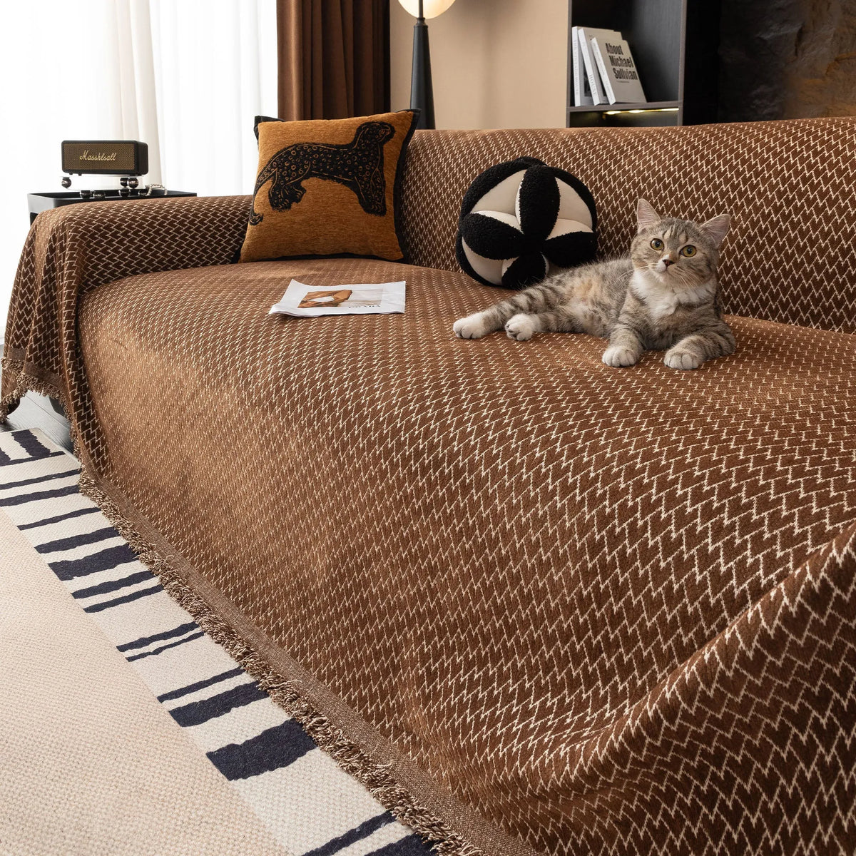 Urban Weave Herringbone Sofa Throw