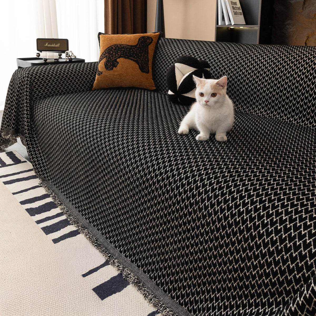 Urban Weave Herringbone Sofa Throw